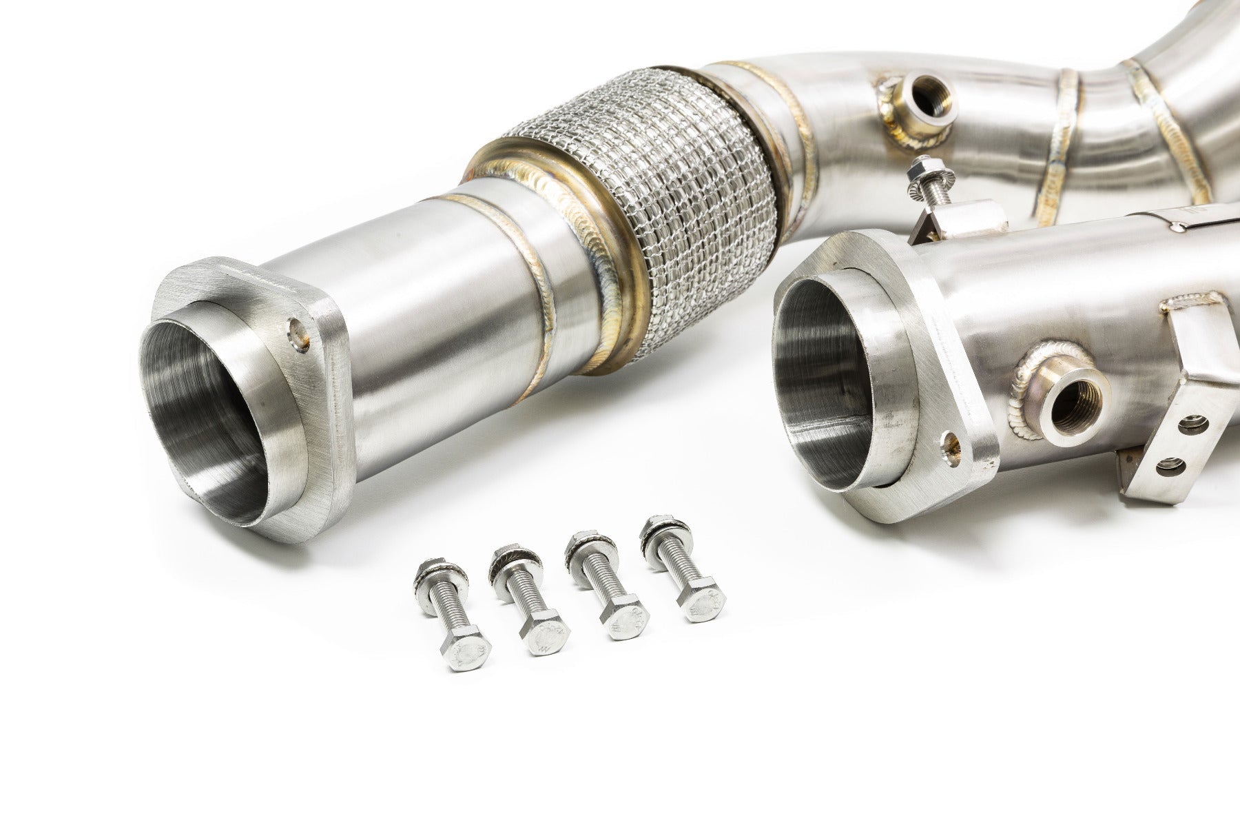 Evolve Catless Turbo Downpipes - BMW S58 (G80/G81 M3, G82/G83 M4, G87 M2) — view 2 of 8