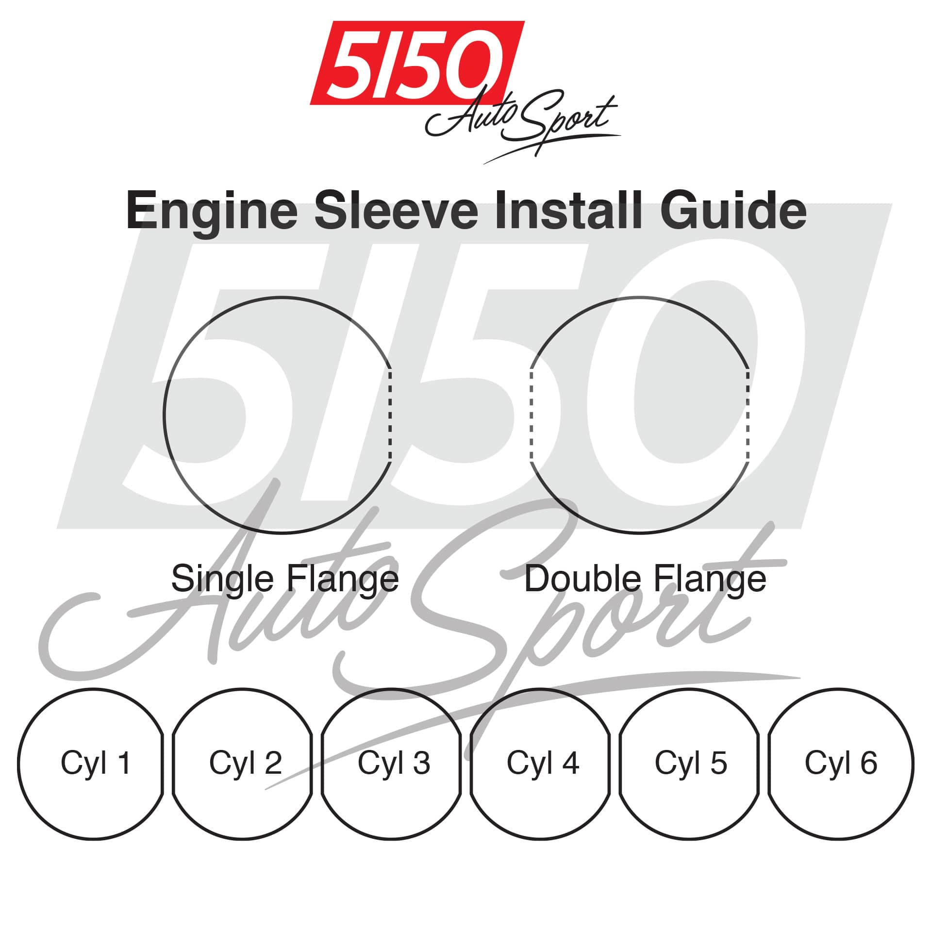 5150 Xtreme Duty Cylinder Sleeve Set for BMW S55 — view 3 of 4