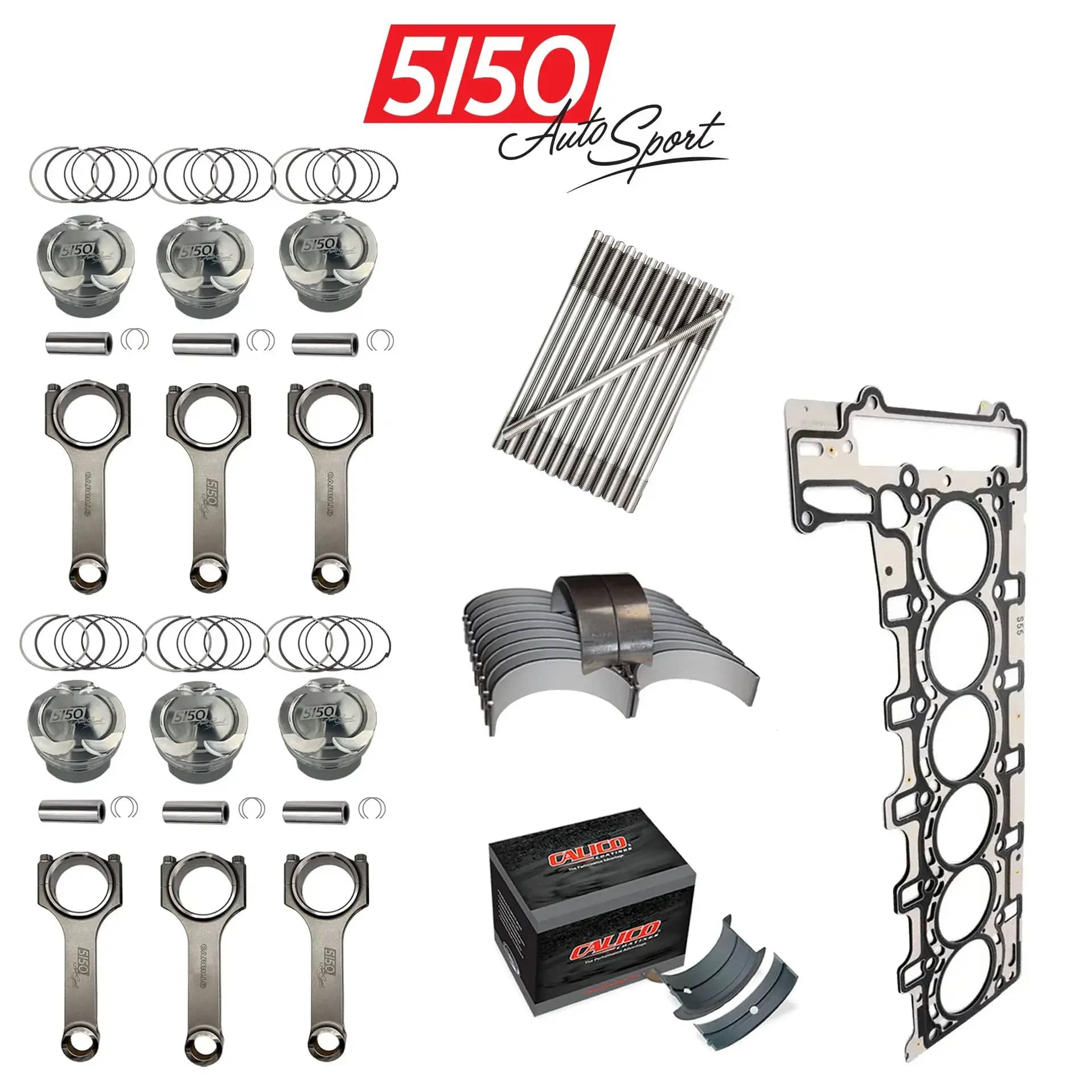 5150 AutoSport Pro-Series Turbo Build Kit, BMW S55 — Multi-Stage Engine Internals — view 2 of 3