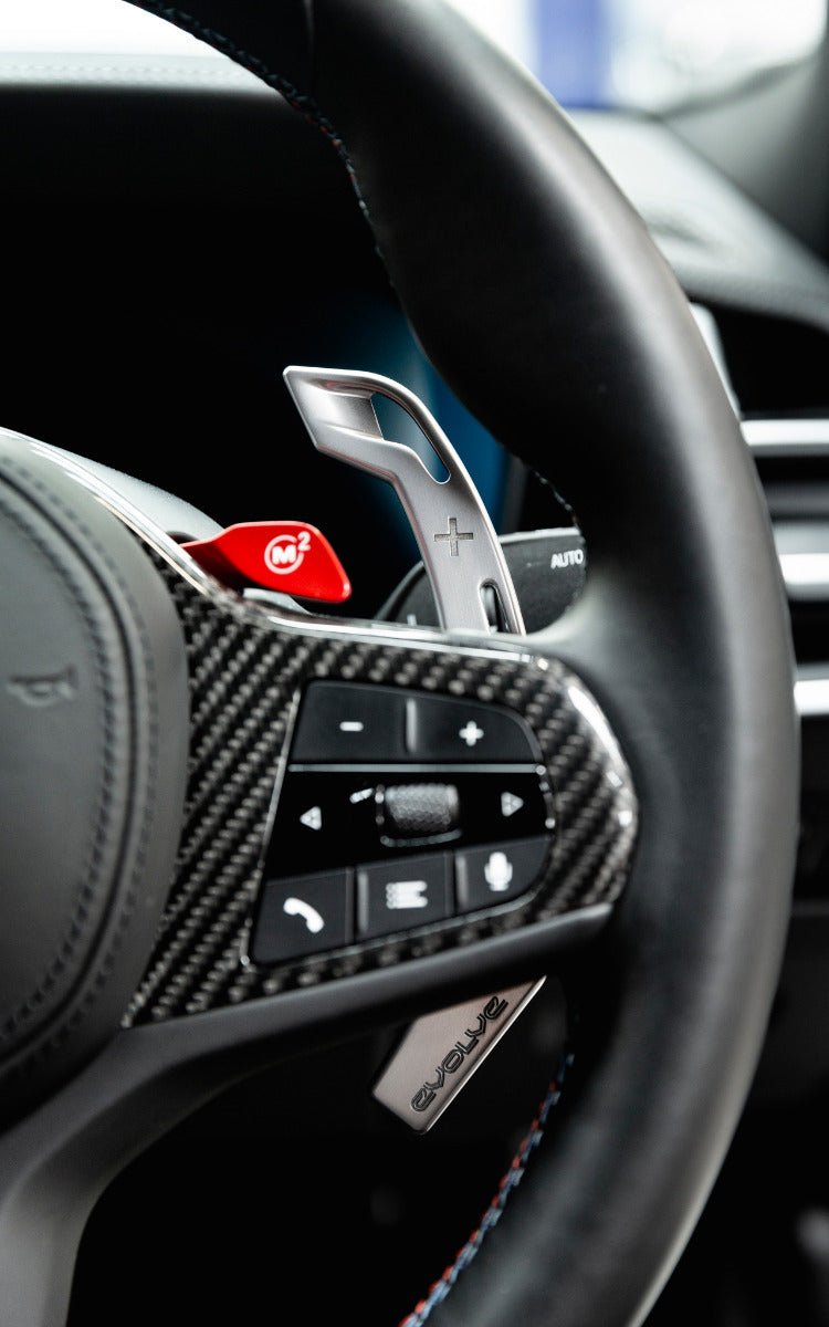 Evolve Aluminium Billet Shift Paddle Set - BMW F/G Series Gen 3 M Performance Steering Wheel — view 8 of 8
