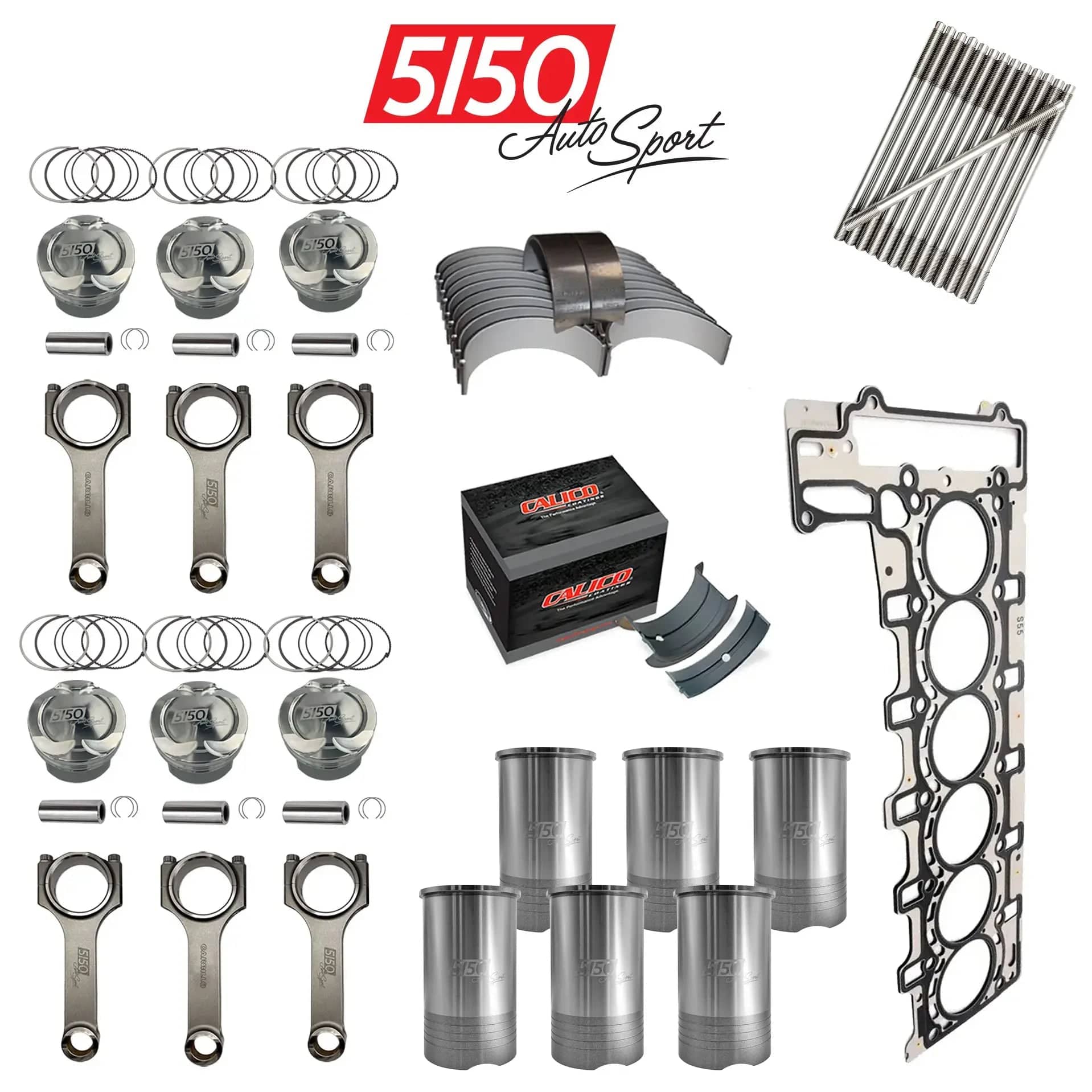 5150 AutoSport Pro-Series Turbo Build Kit, BMW S55 — Multi-Stage Engine Internals — view 3 of 3