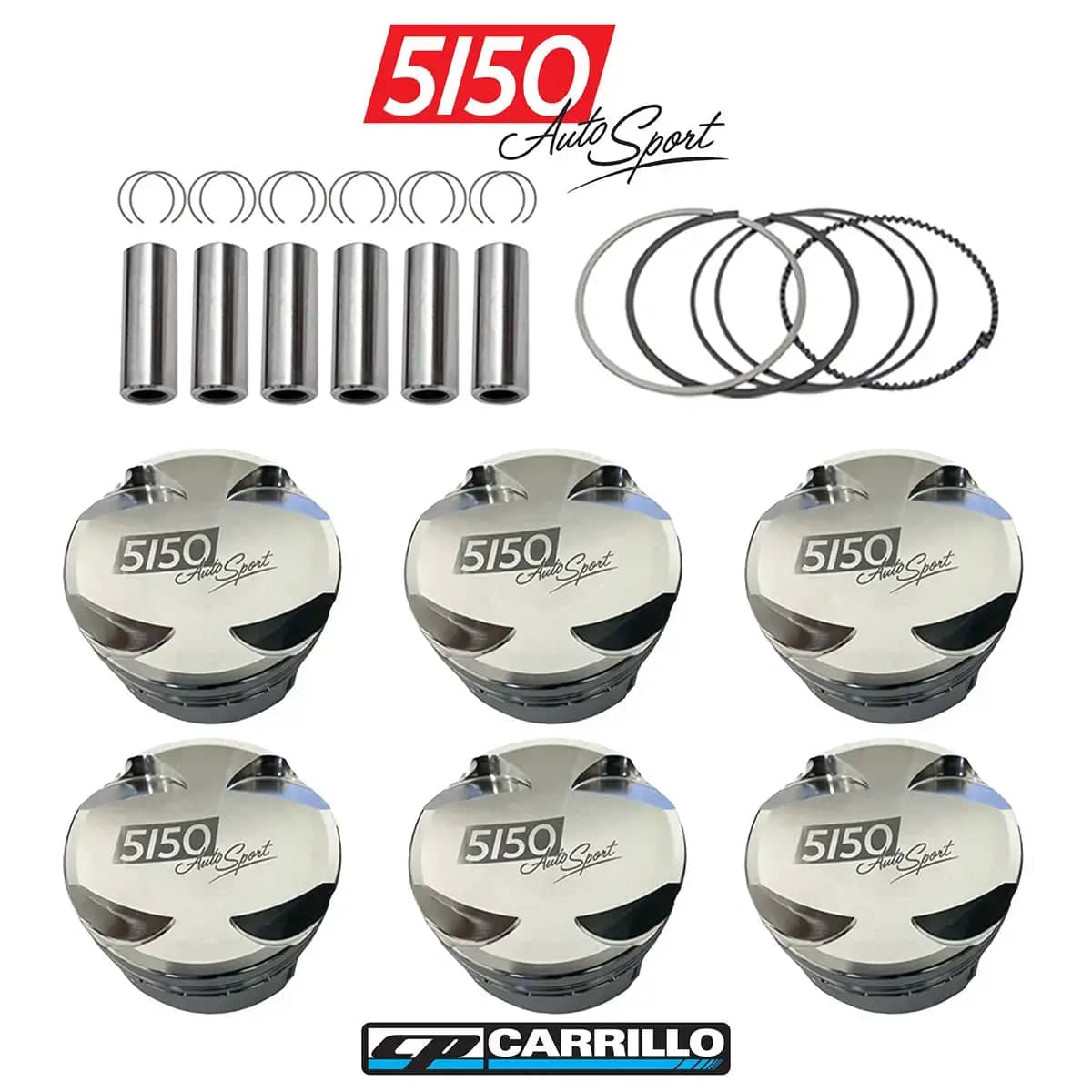 5150 Autosport Pro-Xtreme Forged Piston Set for BMW S58 — view 2 of 3